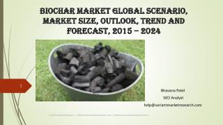 Biochar Market Global Scenario, Market Size, Outlook, Trend and Forecast, 2015 – 2024