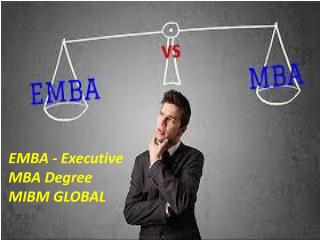 EMBA - Executive MBA Degree offer resource administration as MIBM GLOBAL