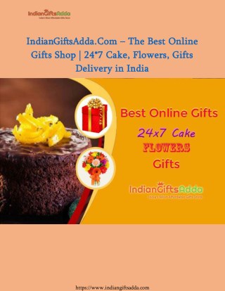 IndianGiftsAdda.Com – The Best Online Gifts Shop | 24*7 Cake, Flowers, Gifts Delivery in India