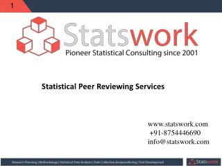 Statistical Peer Reviewing Services | statswork