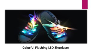 Colorful Flashing LED Shoelaces