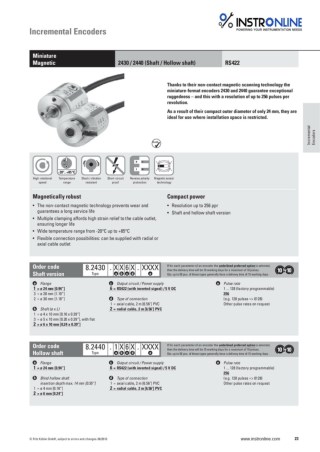 Instronline Miniature Magnetic Incremental Encoder 2430