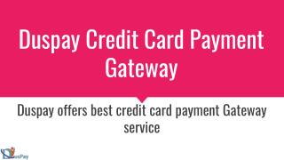 Credit Card Payment Gateway