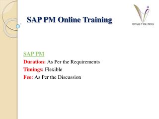 SAP PM Training Material PPT