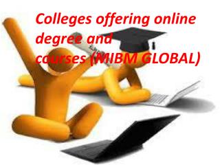 Colleges offering online degree and courses of Business Administration are an MIBM GLOBAL