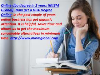 Online dba degree in 2 years-Now get a DBA Degree Online DELHI