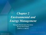 Chapter 2 Environmental and Energy Management