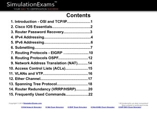 SimulationExams.com CCNA Exam Notes