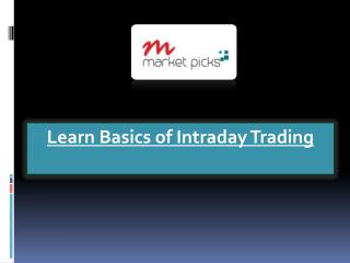 Learn Basics of Intraday Trading