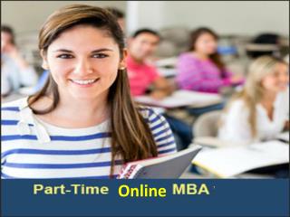 MBA with specialization in Part time Online Mba