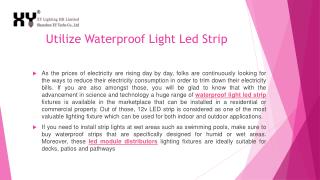 Utilize Waterproof Light Led Strip