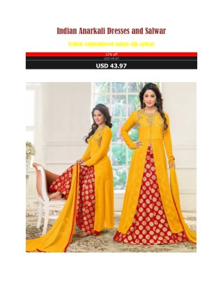 Indian Anarkali Dresses and Salwar