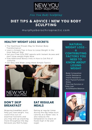 Diet Tips & Advice | New You Body Sculpting