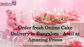 Order fresh Online Cake Delivery in Bangalore - Avail at Amazing Prices