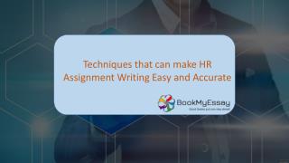 HR Assignment Writing Help from BME