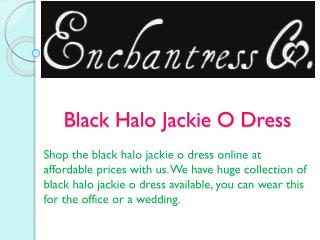 Black Halo Jackie O Dress