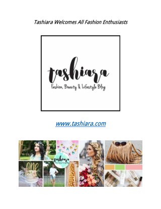 Tashiara: Fashion, Beauty & Lifestyle Blogger of India