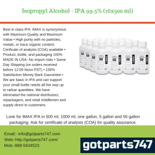 Isopropyl Alcohol - IPA 99.5% (16x500 ml)