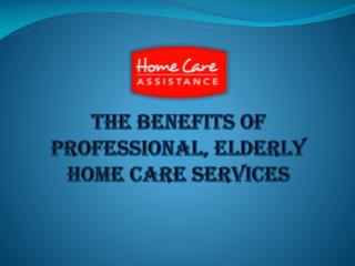 The Benefits of Professional, Elderly Home Care Services