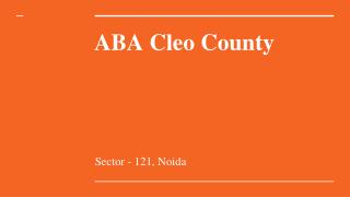 cleo county noida