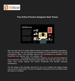 Free Online Premium Designers Desk Theme