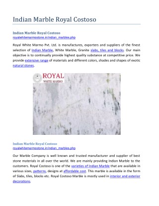 Indian Marble Royal Costoso