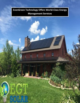 EvenGreen Technology Offers World-Class Energy Management Services