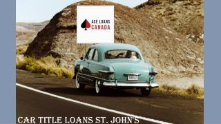 Car Title Loans St. John's