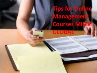 Tips for Online Management Courses with full preparation