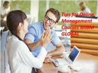 Tips for Online Management Courses in Delhi