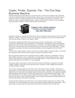 Refurbished copier repairs Northbrook, Palatine, Mount Prospect, Palatine, & Rosemont
