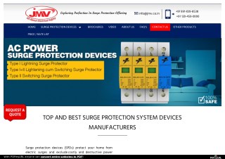SURGE PROTECTION SYSTEM DEVICES MANUFACTURERS