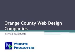 Orange County Web Design Companies - oc-web-design.com