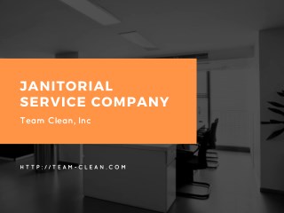 janitorial service company 
