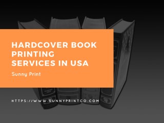 Hardcover Book Printing services in usa