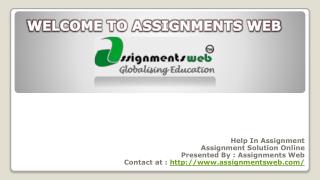 assignmentswebonline