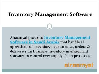 Improve Supply Chain Processes by using Inventory Management Software in Saudi Arabia