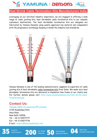 Heat Shrink Cable Termination Kits