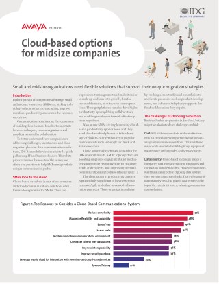 Cloud Based Options For Midsize Companies