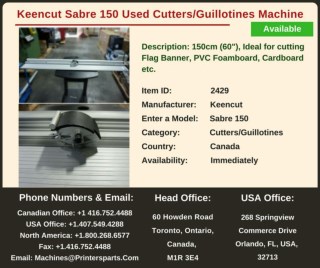 Buy Used Keencut Sabre 150 Cutters/Guillotines Machine