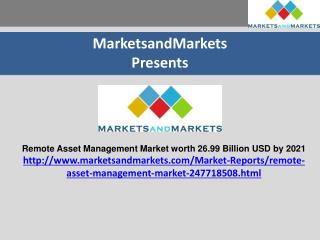 Remote Asset Management Market