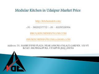 Modular Kitchen in Udaipur Market Price