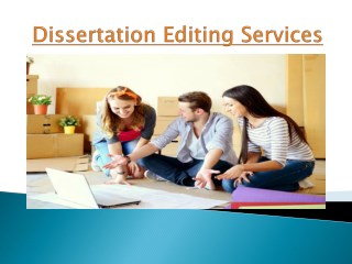 Dissertation Editing Services