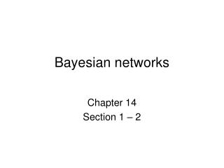 Bayesian networks