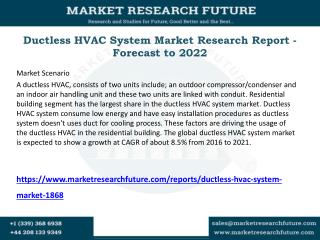 Ductless HVAC System Market Research Report - Forecast to 2022