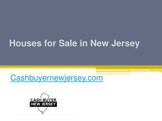 Houses for Sale in New Jersey - Cashbuyernewjersey.com