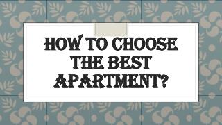 Some Tips that Help you to Find Apartment for Sale