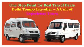 Book Tempo Traveller on Rent in Delhi PPT