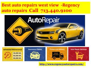 Welcome to Auto repairs body shop in west view, Houston, Texas