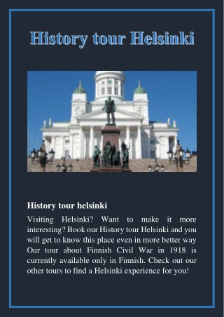 history tour helsinki
